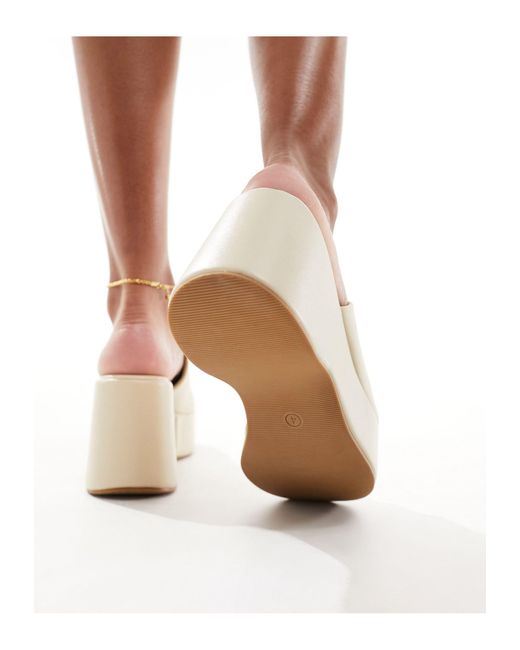 Glamorous Natural Platform Sandals