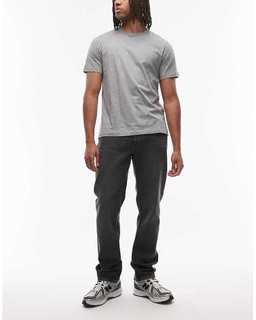 Tommy Hilfiger Gray Ryan Slim Straight Jeans for men