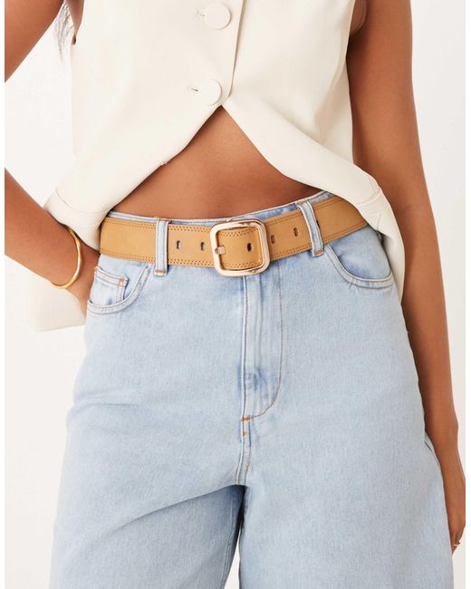 ASOS Blue Square Buckle Belt