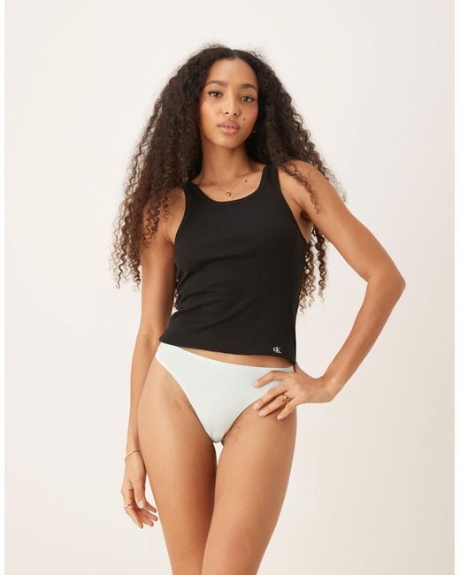 Perfectly fit - string - pâle Calvin Klein en coloris Blue