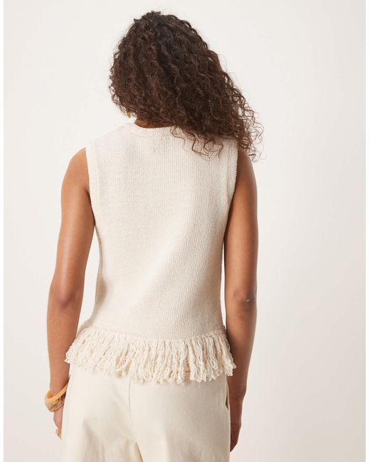 ASOS Natural – schlichtes strick-tanktop