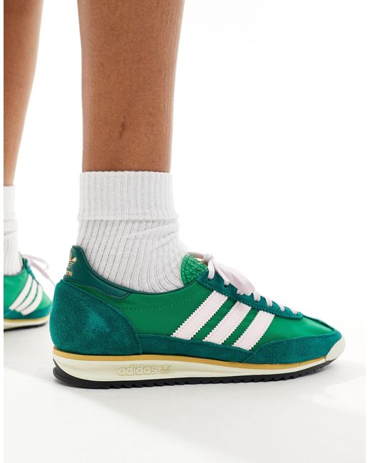 Sl 72 og - sneakers verdi e lilla di Adidas Originals in Green