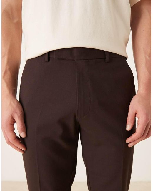 ASOS Gray Smart Slim Pants for men