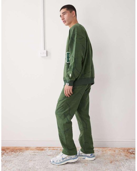 Aape By A Bathing Ape Green Aape By A Bathing Ape Loose Fit joggers for men