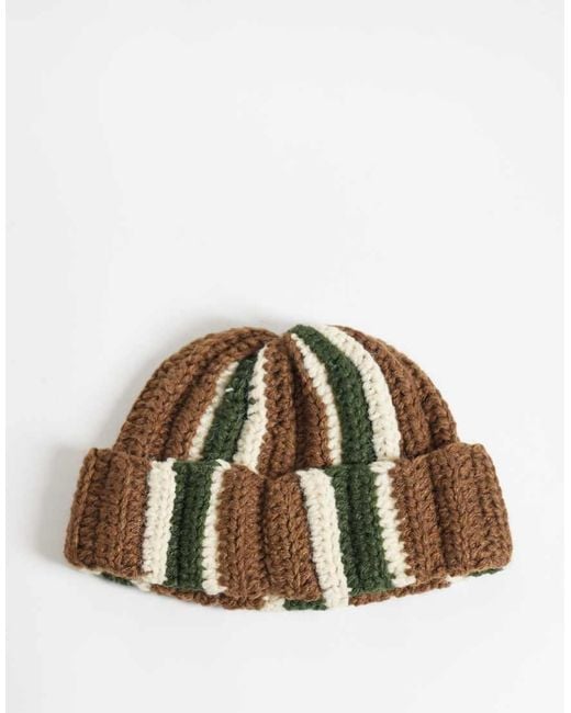 Reclaimed Vintage Multicolor Unisex Fisherman Beanie