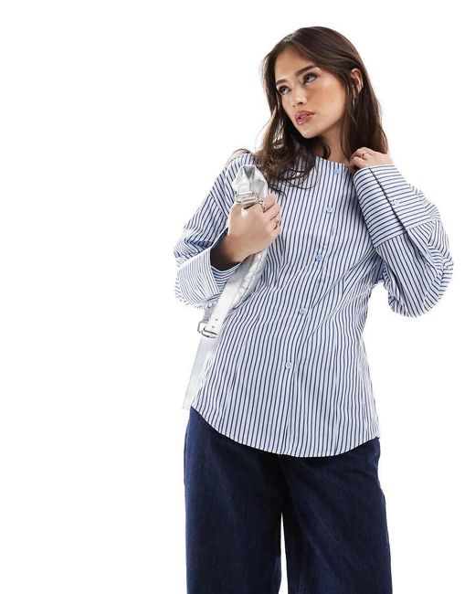 Camicia Stretta di ASOS in Blue