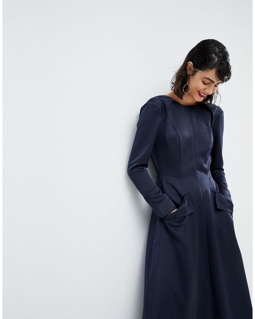 asos navy blue jumpsuit