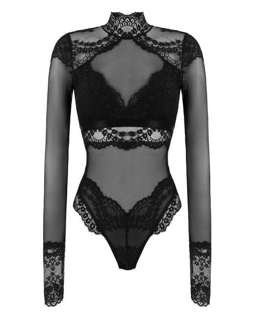 Hunkemöller Black Valentine Daisy Body