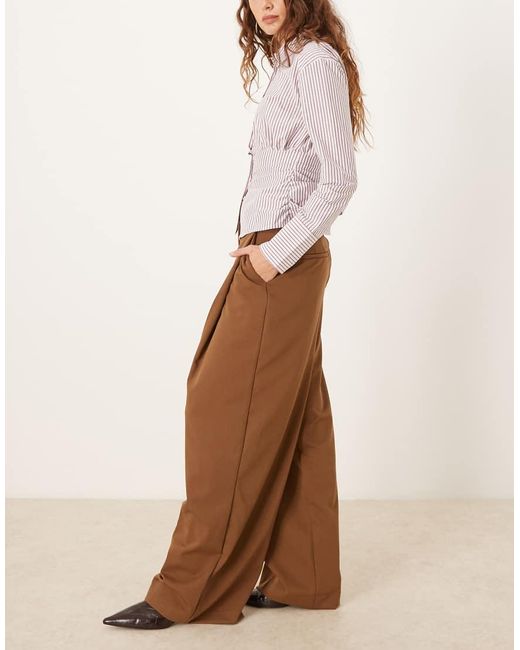 Mango Natural Slouchy Tailored Pants