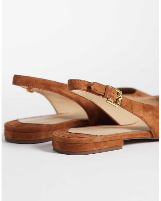 Ralph Lauren White Slingbacks