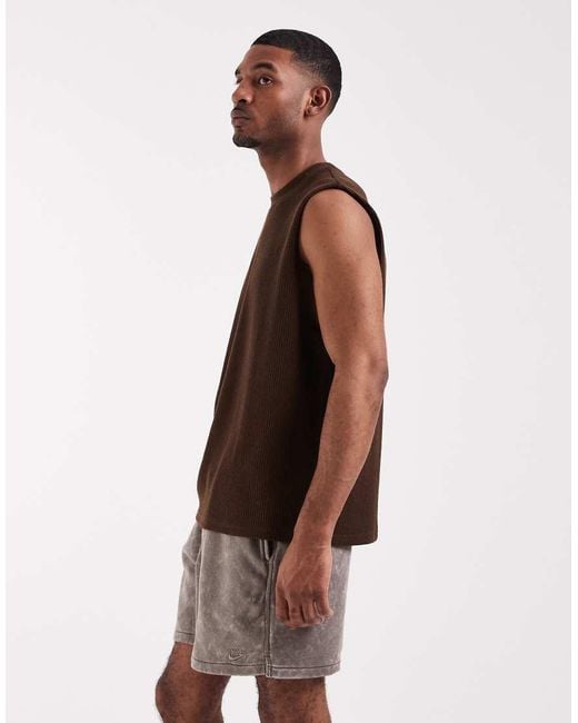 Nike Brown Club Wash Shorts for men