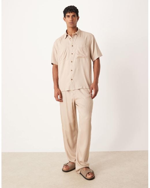 ASOS – relaxed-fit-hemd in Natural für Herren