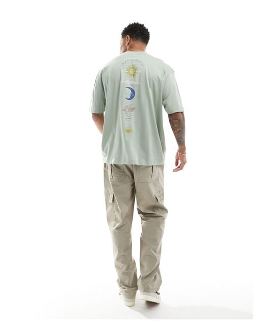 ASOS Gray Oversized T-shirt for men