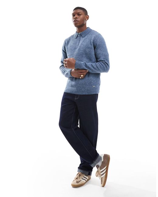 Threadbare – polo-strickpullover in Blue für Herren