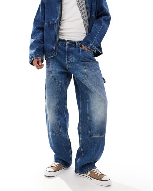Sphere - jean d'ensemble décontracté style charpentier Weekday pour homme en coloris Blue