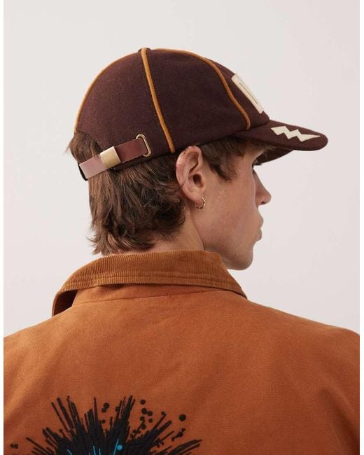 Deus Ex Machina Brown Restwell Six Panel Cap for men
