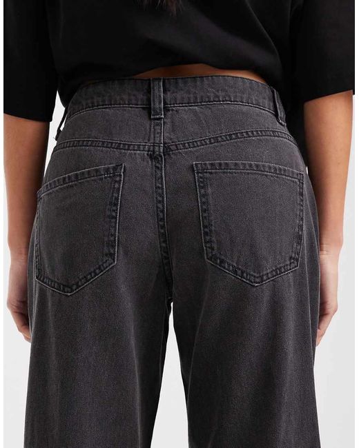 Vero Moda Black Kirsa Mid Rise Straight Leg Jeans