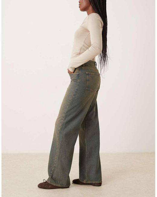 JJXX Natural Palermo Wide Fit Low Rise Jeans