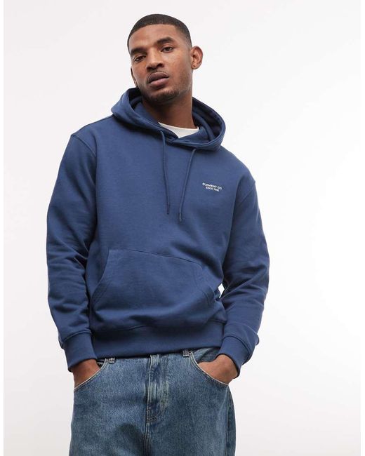 Element Blue Small Graphic Hoodie for men