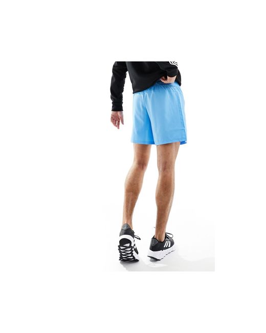 Adidas Originals Blue Adidas Training Essentials 5 Inch Shorts for men