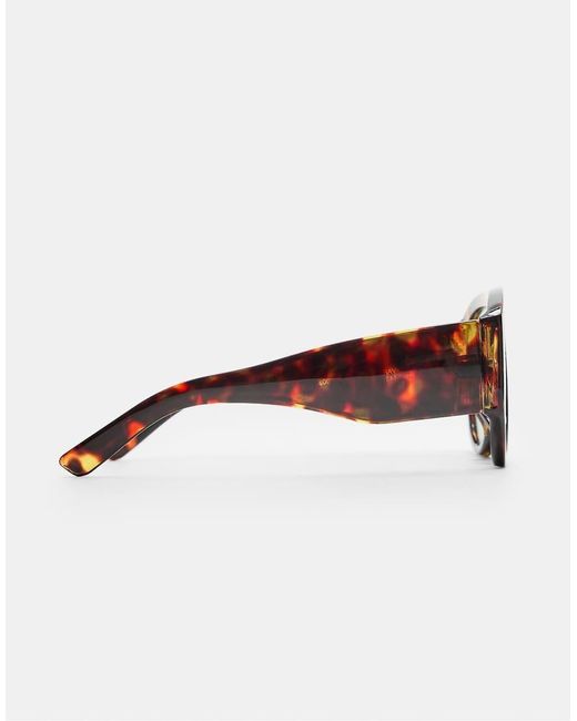 Stradivarius Natural Retro Tortoiseshell Sunglasses
