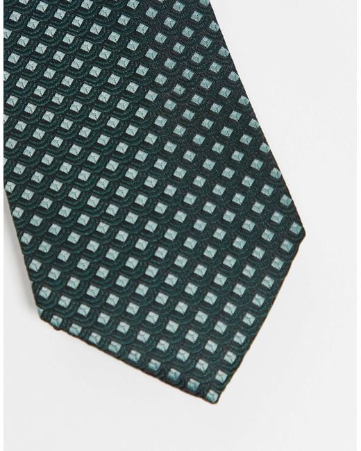 ASOS Blue Geometric Print Tie for men
