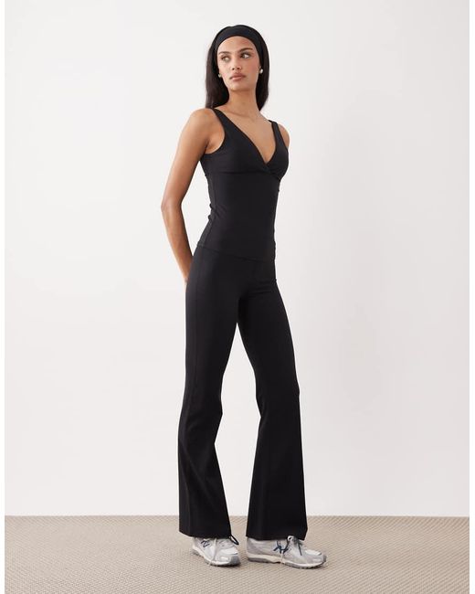 Tala Black Dayflex Built-in Support V Neck Full Length Vest