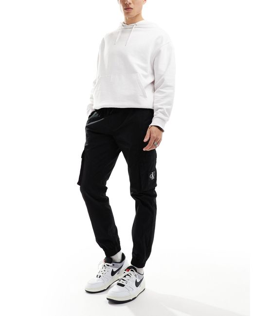 Pantalon cargo skinny Calvin Klein pour homme en coloris White