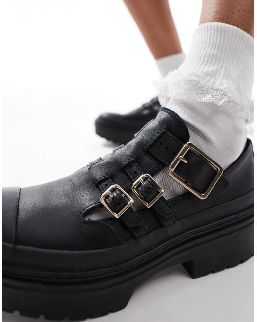 Converse Black Chuck Taylor All Star Platform Mary Janes