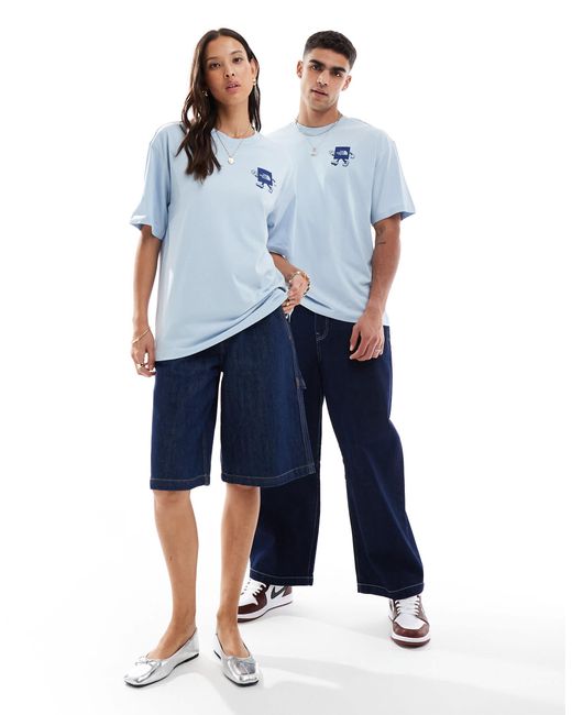 The North Face Blue – explore – oversize-t-shirt