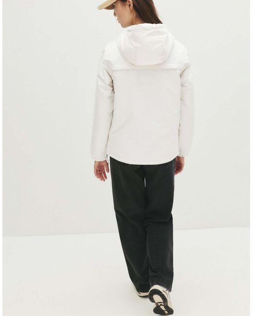 Pull&Bear Natural – basic-kapuzenjacke