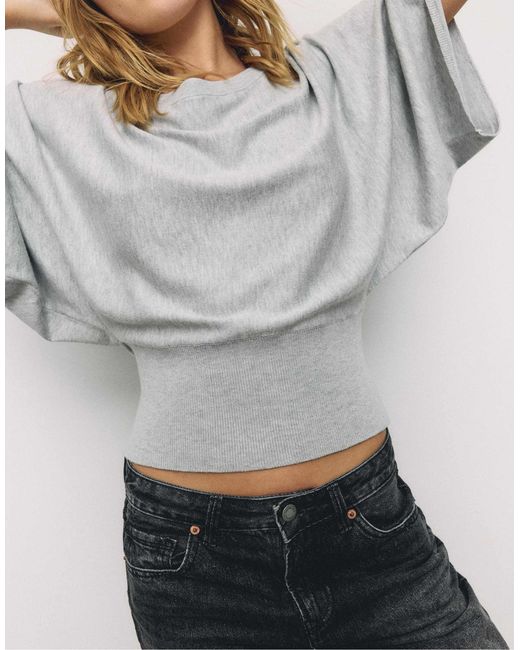 Stradivarius Gray – strickpullover