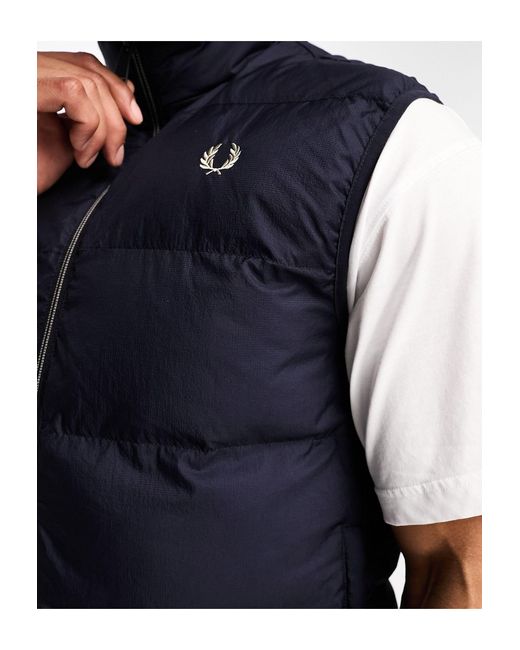 Gilet termica da Uomo di Fred Perry in Blu | Lyst