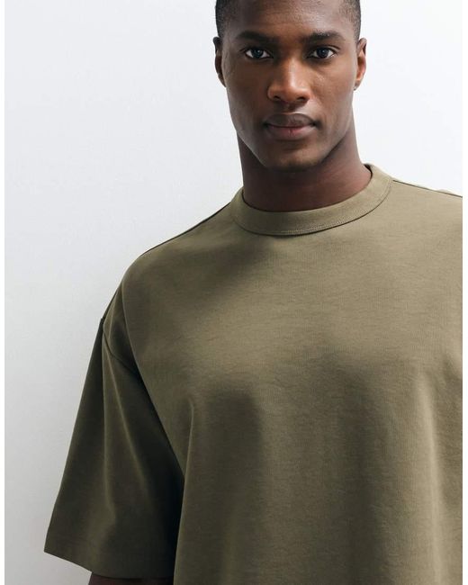 ASOS Green Breathemax Heavyweight Oversized T-Shirt for men