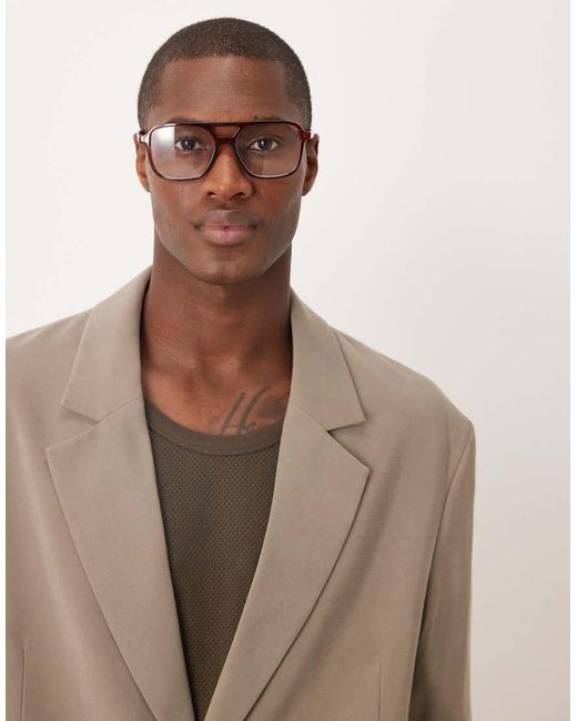 ASOS Natural Slouchy Oversized Suit Jacket for men
