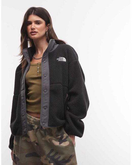 The North Face Black Cragmont Snap Button Fleece