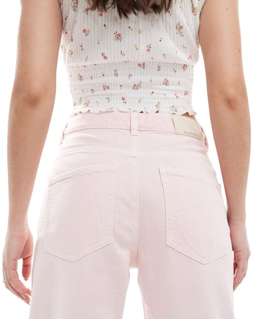 Stradivarius Pink – dad-jeans