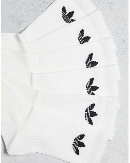 Adidas Originals White Trefoil 3 Pack Socks