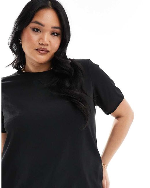 ONLY Black Short Sleeve Blouse