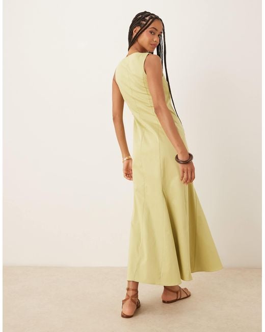 ASOS Natural – maxi-westenkleid