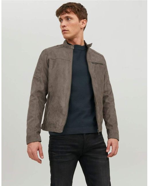Jack & Jones Black Rocky Zip Jacket for men