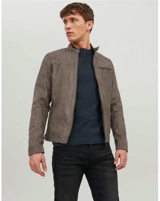 Jack & Jones Black Rocky Zip Jacket for men