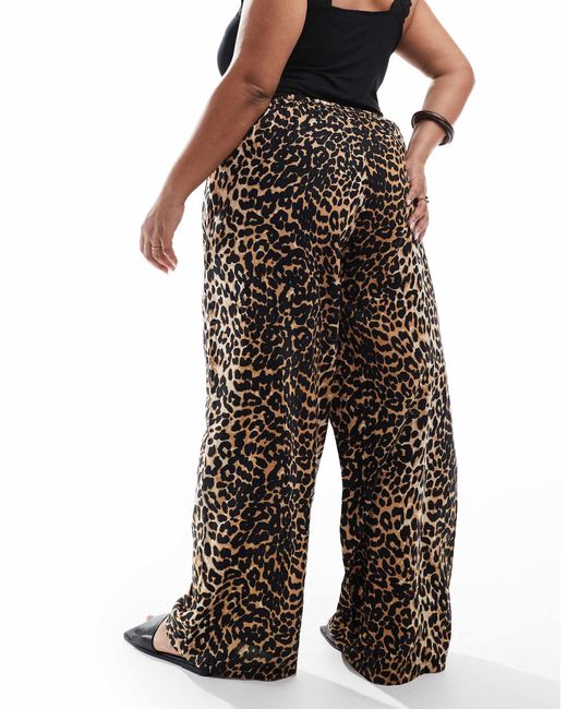 Esmee Curve Black Esmée curve – exklusiv – strandhose mit leopardenmuster, kombiteil