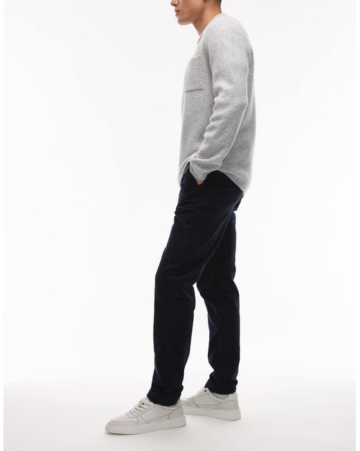 Tommy Hilfiger Blue Denton Corduroy Chino Trousers for men