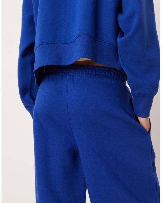 ASOS Blue Barrel Leg Brushback jogger