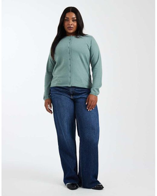 ONLY Blue Button Through Cardigan