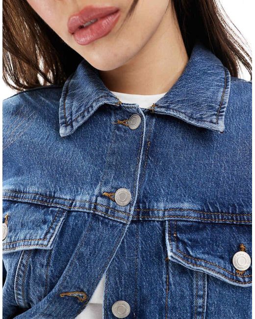 Vero Moda Blue Oversized Denim Jacket