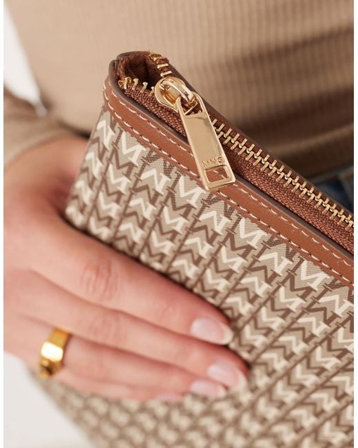 Mango Natural – laptop-tasche mit monogramm-muster