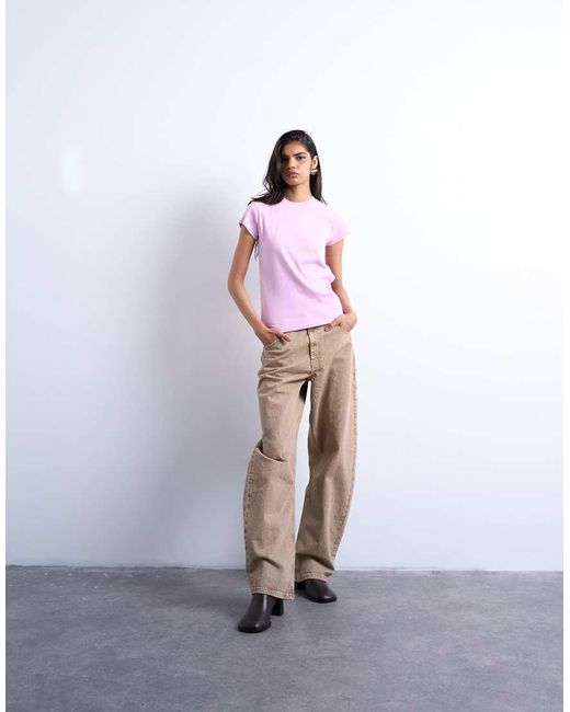 Camiseta Everyday De TOPSHOP de color Purple