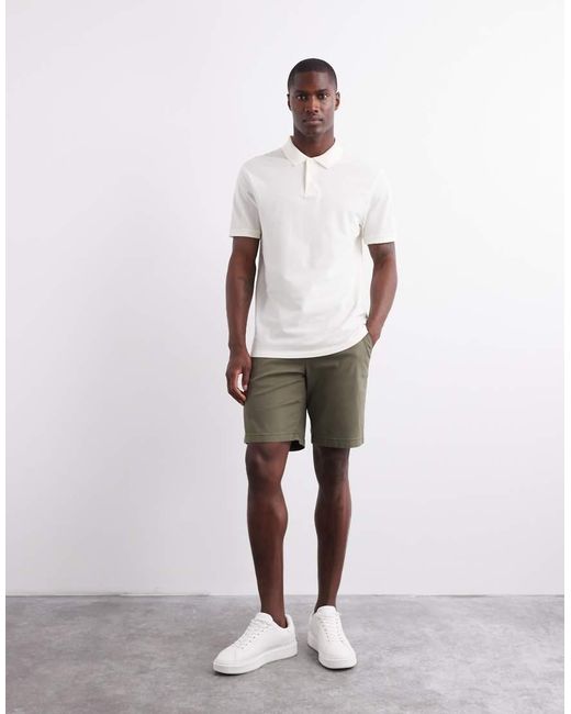 ASOS White Essentials Regular Fit Polo for men